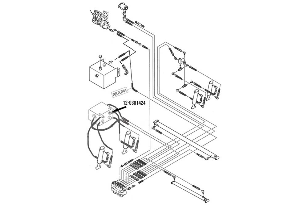 Miller Fitting Connector Male 3/8" x 1/4"