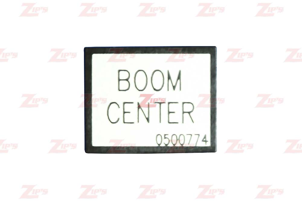 Decal, Boom Center Plate