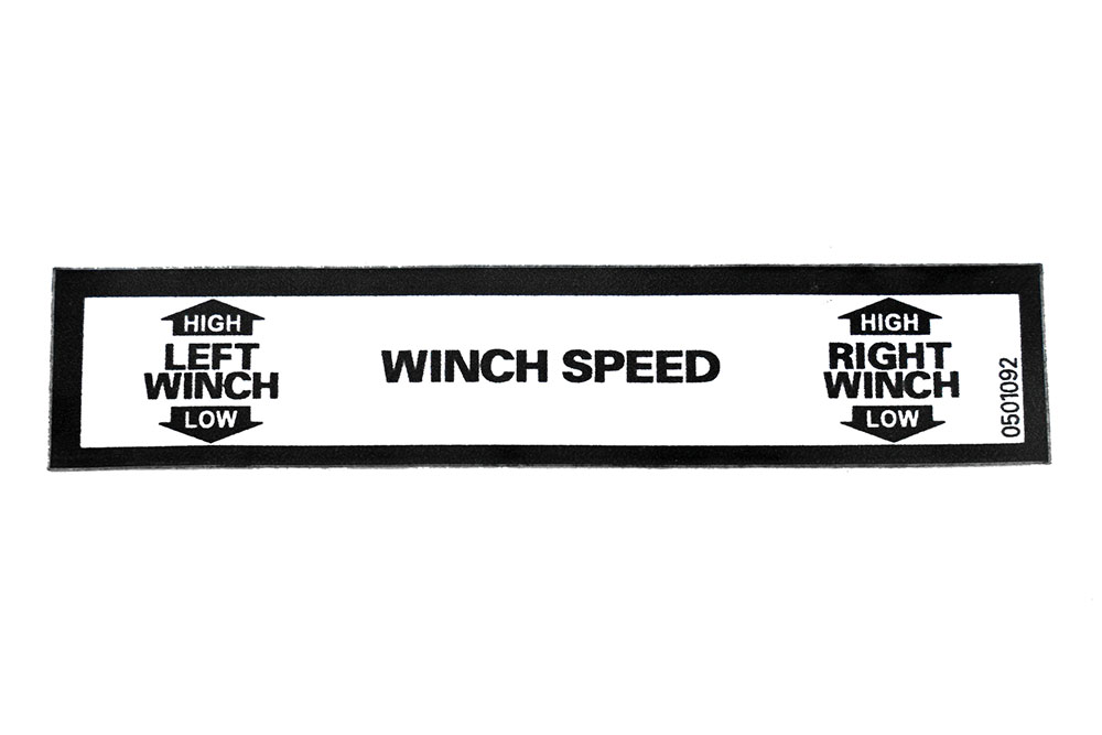 Decal  Winch Speed