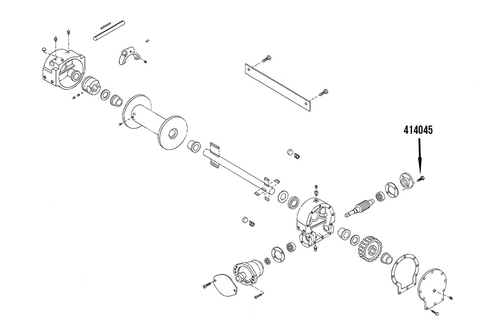 Miller Capscrew, 1/4" x 7/8", 4-Ton Hydraulic Winch, See 414045