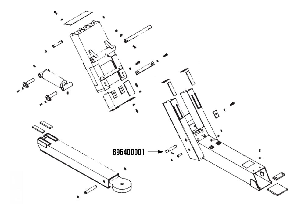 Miller Rod End Wheel Lift Cylinder Pin Vulcan 896 / 897