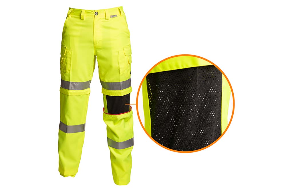 Hi-Vis Ventilated Lime Green Pants