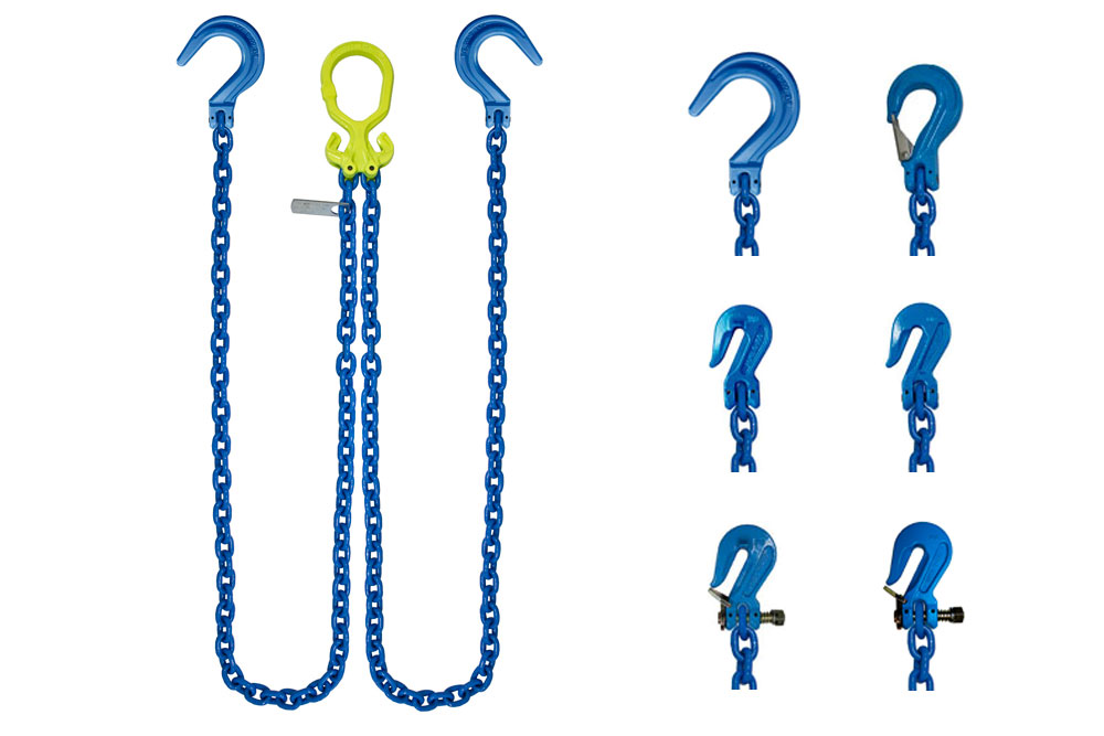 8,800 Lbs WLL Grade 100 Alloy Sling Hook-to-Grab Hook 3/4 Master Link HSI 3/8 x 26 Adjustable Type-B One Leg Chain Sling 8,800 Lbs WLL Grade 100 Alloy Sling Hook-to-Grab Hook 3/4 Master Link HSI 3/8 x 26 Adjustable Type-B One Leg Chain Sling