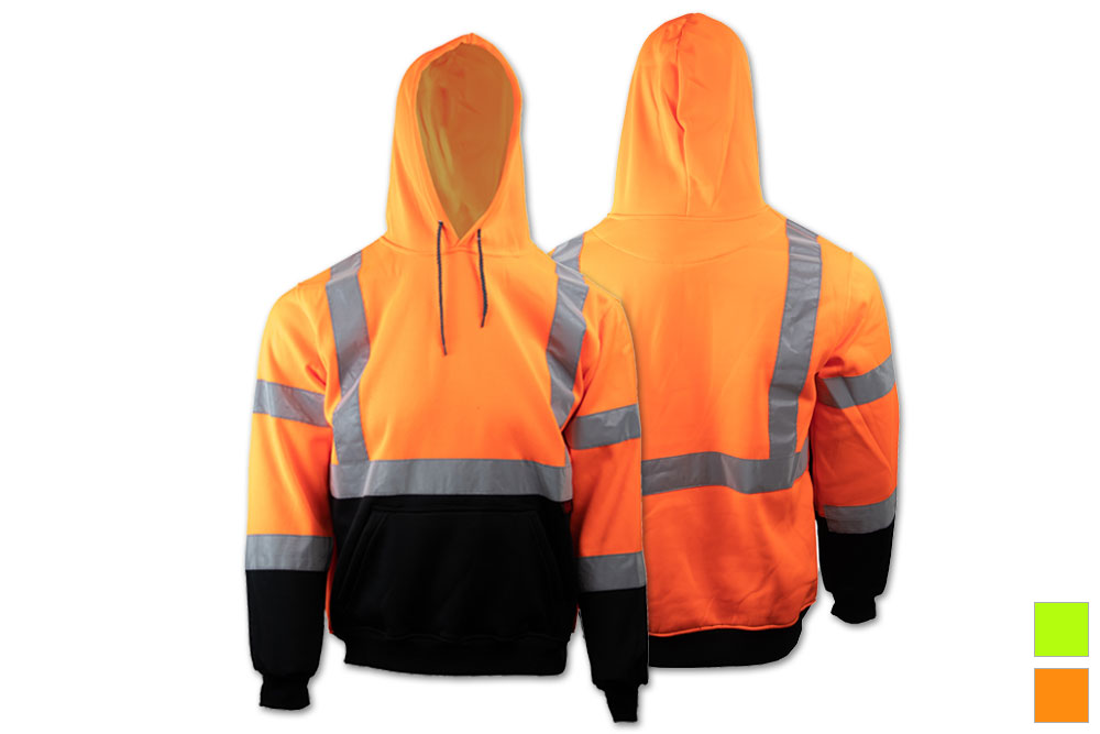 GSS Safety Class 3 Pullover Hooded Fleece Sweatshirt - Orange Parent