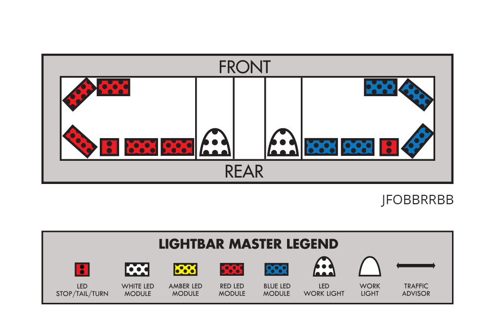 Wiring Diagram Whelen Strobe Bar / Federal Signal Legend Lightbar