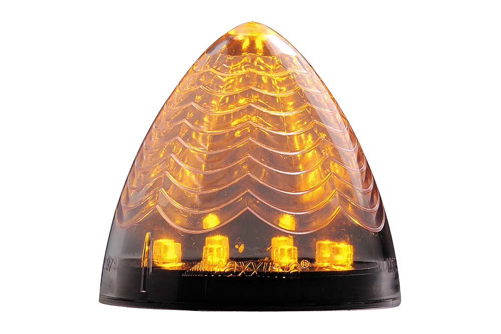 Maxxima 2 1 2 Round Vantage Beehive Clearance Marker Light W Clear Lens 8 Leds