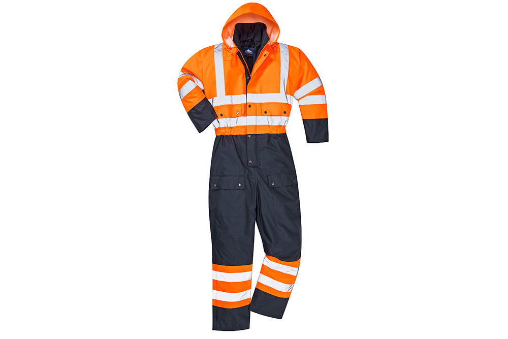 Outdoor Workwear Functional Warm Winter Coverall With Pack Away Hood Portwest 