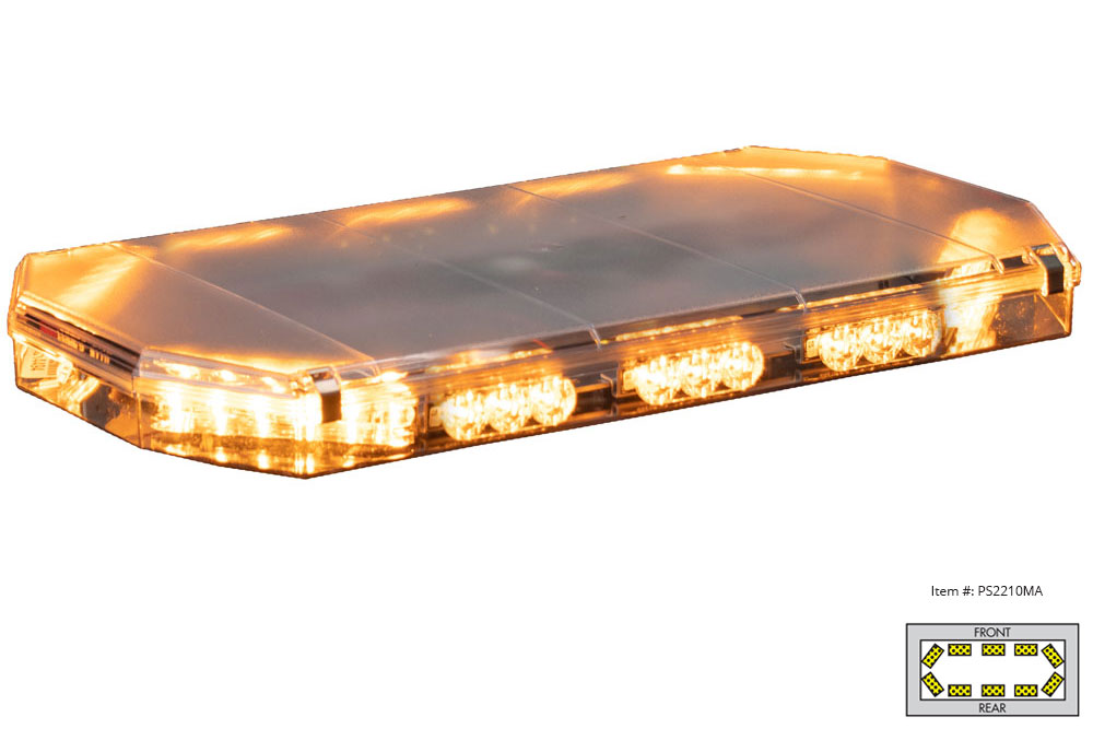 One Code 3 Led 21TR Light bar With Alleys And Take Downs R//B