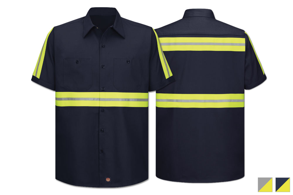 3 for $20 Red Kap Reflective Shirt Hi Vis Work Safety Uniform XL-SS Short Sleeve