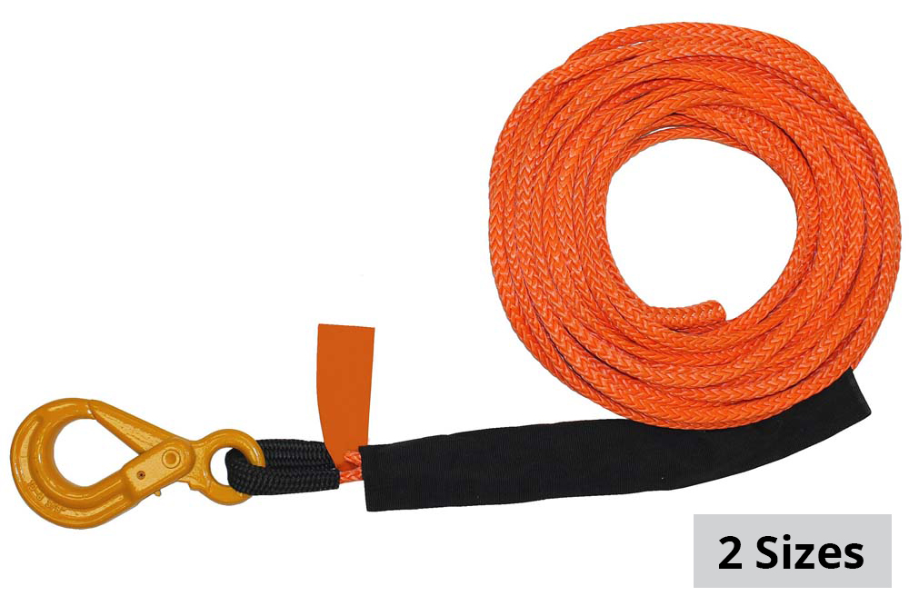 B/A Products Synthetic Rope Winch Line with Self-Locking Hook