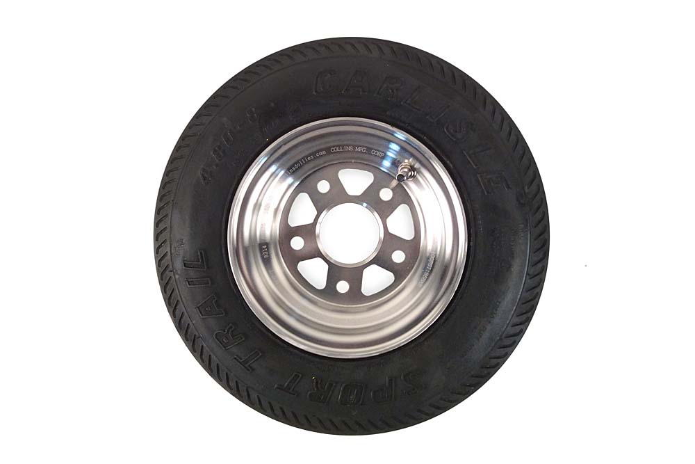 Collins Aluminum Tire and Wheel Assembly Diamond Cut 4.80" x 8"