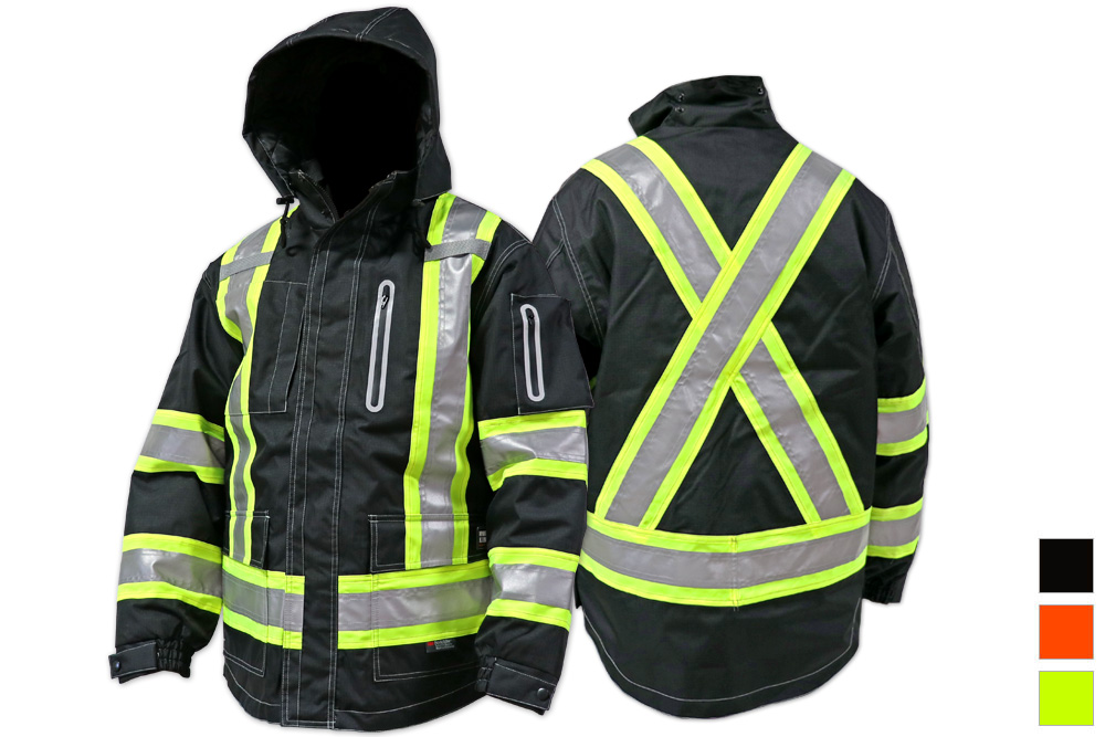 7 Sizes Details about   Tough Duck Hi Vis Unisex Cotton Safety Jacket Navy 