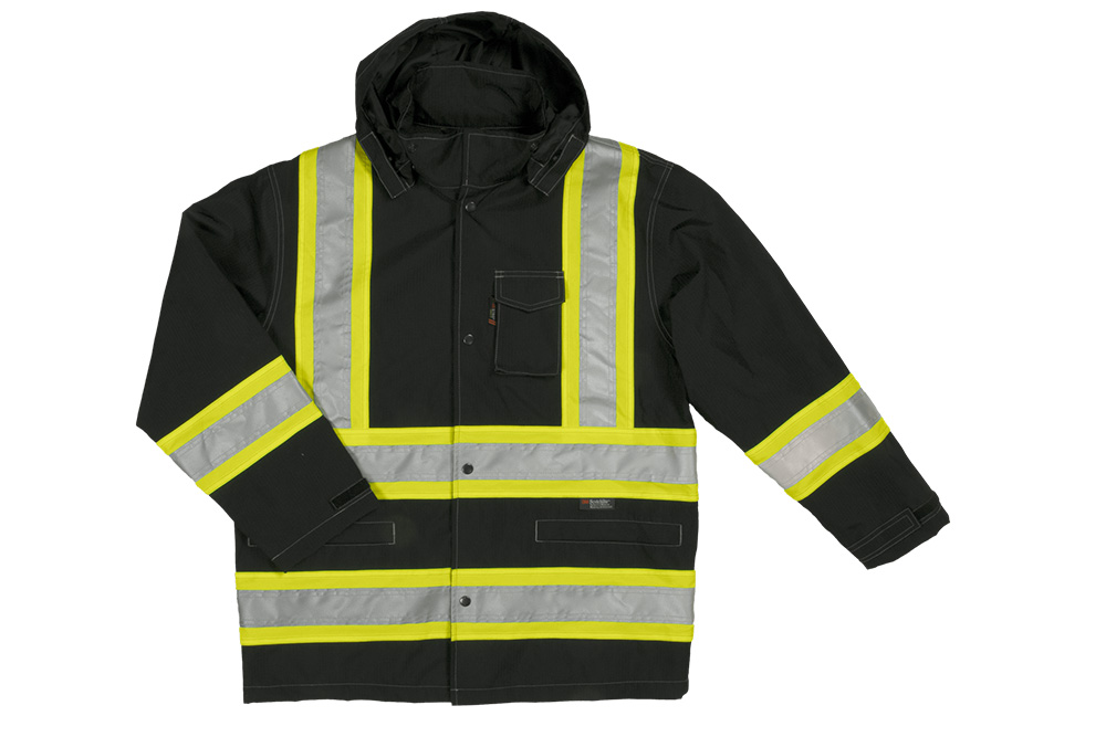 safety rain jacket