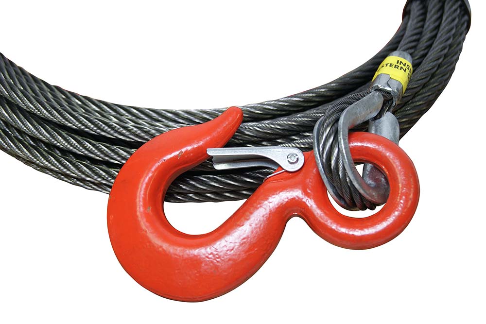 Tow Truck Rollback BA Products Super Strong 4-S3850LH Super Swage 3/8 x 50 Winch Cable with Self Locking Swivel Hook 6 x 26 IWRC Wire Rope for Wrecker etc. Crane Tow Truck Rollback BA Products Super Strong 4-S3850LH Super Swage 3/8 x 50 Winch Cable with Self Locking Swivel Hook 6 x 26 IWRC Wire Rope for Wrecker etc. Crane