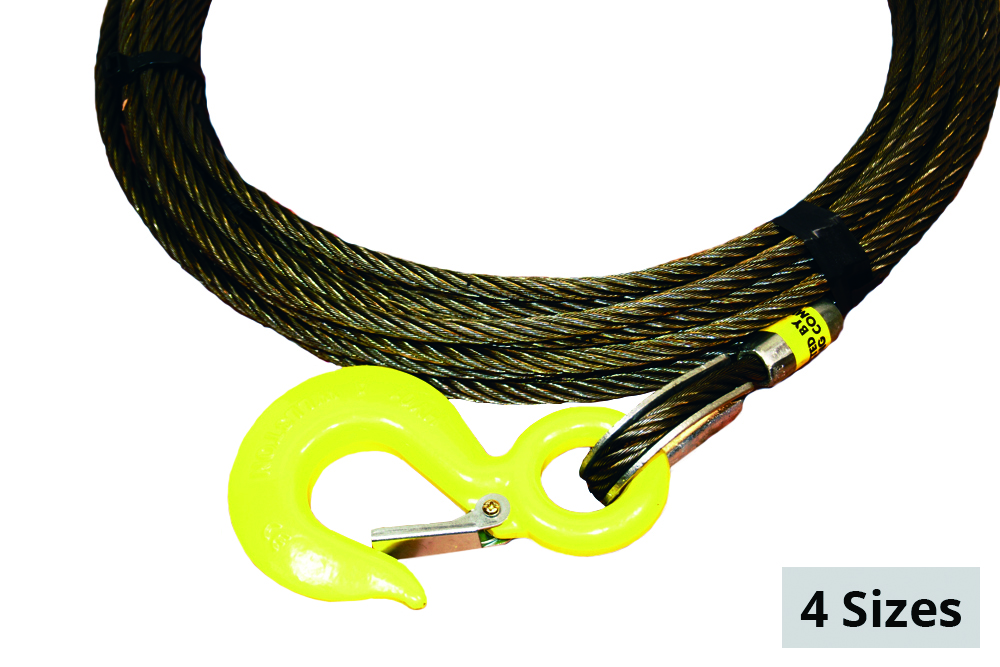 All-Grip Super Swaged Winch Cable w/ Eye Hook