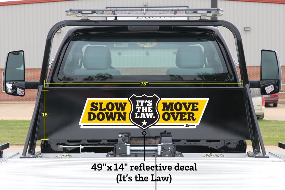 Slow Down Move Over Thin Blue Line Vinyl Sticker Decal 