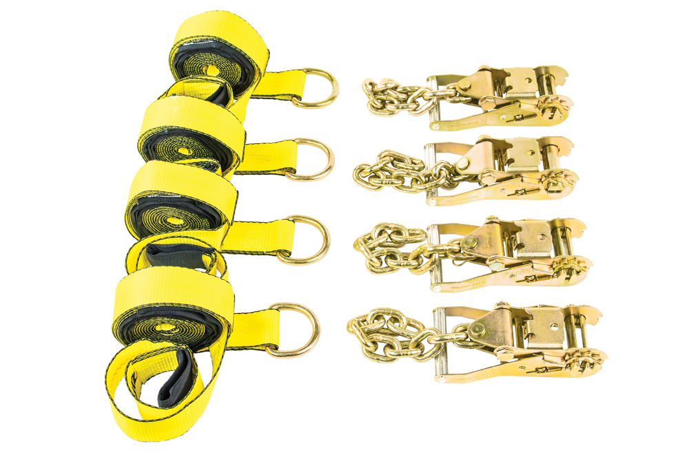 Zip S 4 Point Tie Down Assembly With Basket Straps Zip S 4 Point Tie Down Assembly With Basket Straps